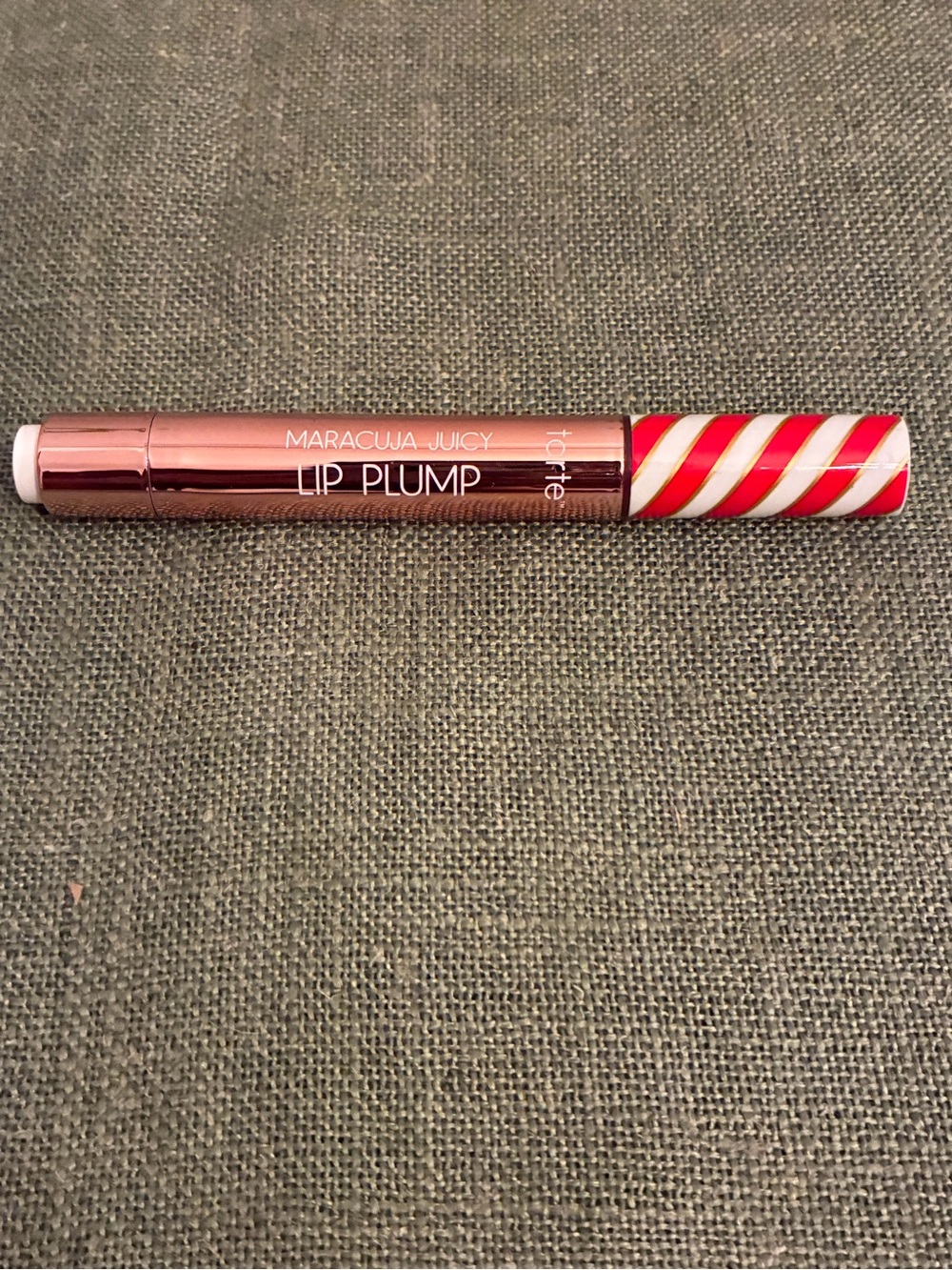 tarte Maracuja Juicy Lip Plump - Pink & White Striped Cap